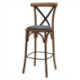 Bristol Bar Chair in Weathered Oak with Shetland Smoke Seat