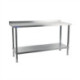 Vogue Stainless Steel Wall Table 1800mm