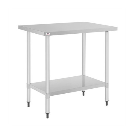 Nisbets Essentials Self Assembly Stainless Steel Table 800 x 600mm