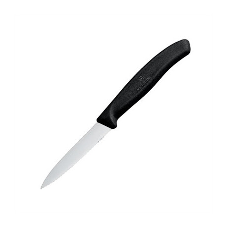 Victorinox Serrated Paring Knife Black 8cm