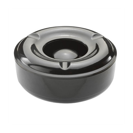 Beaumont Windproof Melamine Ashtray Black146mm