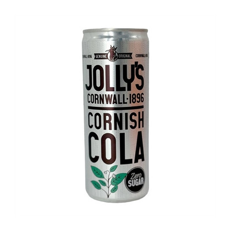 Jolly's Cornish Cola Zero Cans 250ml (24 Pack)
