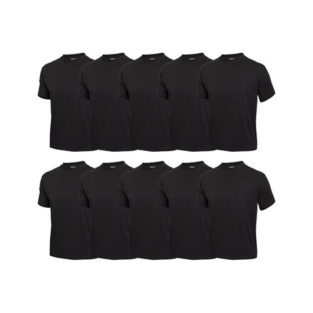 Nisbets Essentials T-Shirts Black Large (10 Pack)