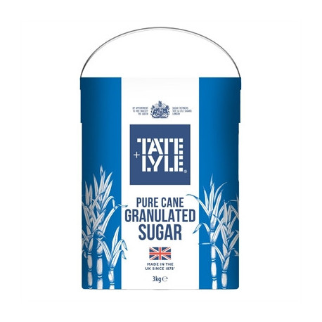 Tate & Lyle Granulated Sugar Paper Drum 3kg