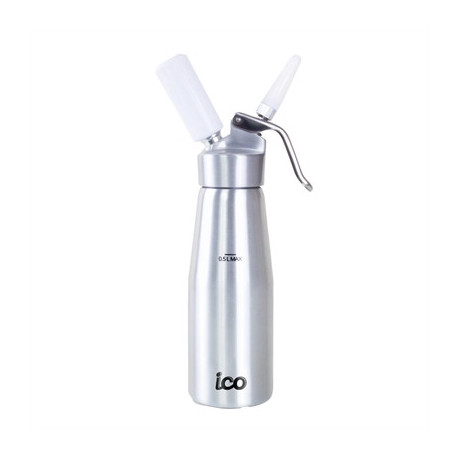 ICO Aluminium Whipped Cream Dispenser Silver 500ml