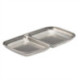Utopia Artemis Double Dip Trays Rumbled Steel 155x90mm (12 Pack)