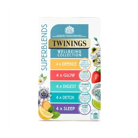 Twinings Superblends Wellbeing Collection Tea Bags (80 Pack)