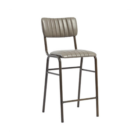 Tavo Stacking Mid Bar Stool Vintage Dark Grey (2 Pack)