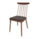 Bolero Bespoke Frank Side Chair Anthracite/Walnut