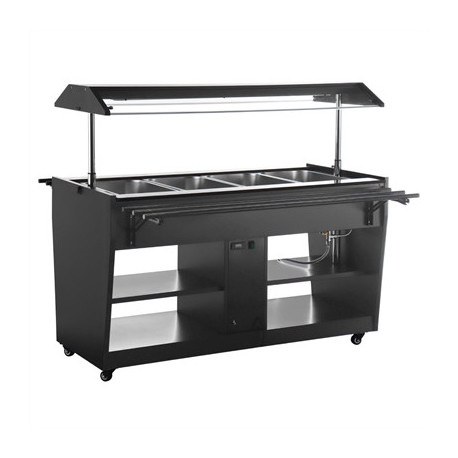 Buffalo Heated Buffet Bar Black