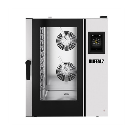 Buffalo Smart Touchscreen Combi Oven 11 x GN 1/1 w/stand Hood & Installation Kit