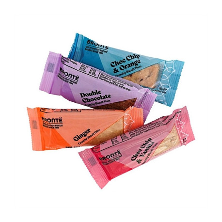 Bronte Thins Packs Assorted Biscuits 4 Varieties 18g (100 Pack)