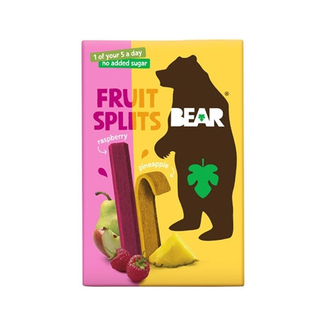 BEAR Fruit Splits Pineapple & Raspberry 20g 8x5 (40 Pack)