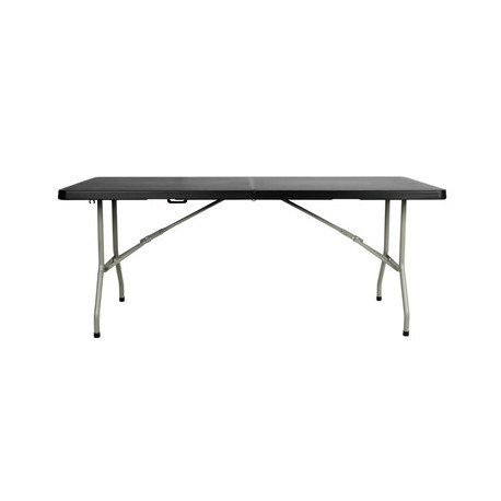 Bolero Rectangular Centre Folding Table 6ft Black
