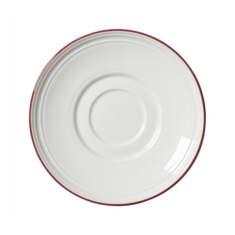 Steelite Bead Maroon Band Saucers 150mm (12 Pack)