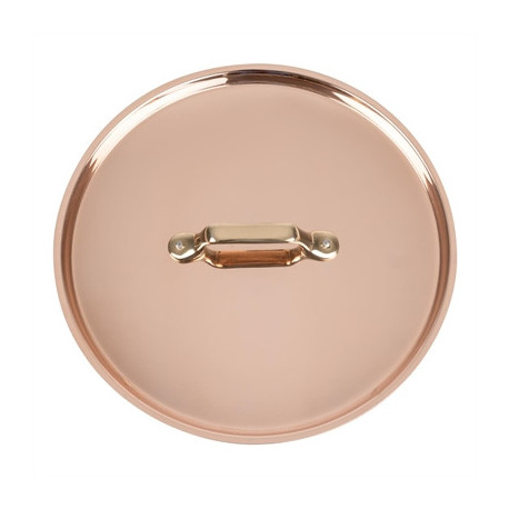 De Buyer Inocuivre Lid with Brass Handle 24cm