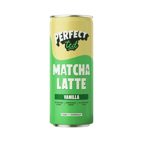 PerfectTed Matcha Latte Vanilla 250ml (12 Pack)