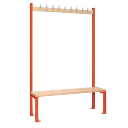 Single-Sided Island Seating Red 1200mm