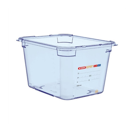 Araven ABS Food Storage Container Blue GN 1/2 200mm