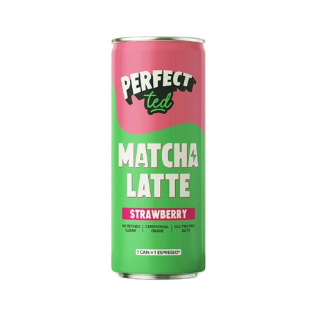PerfectTed Matcha Latte Strawberry 250ml (12 Pack)