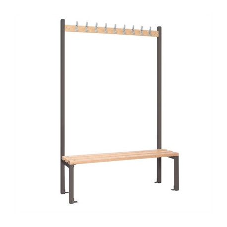 Single-Sided Island Seating Dark Grey 1200mm