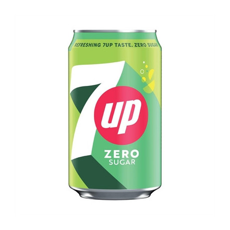 7UP Zero Cans - 330ml (24 Pack)