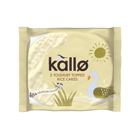Kallo Yoghurt Topped Rice Cakes Portion Pack (30 Pack)