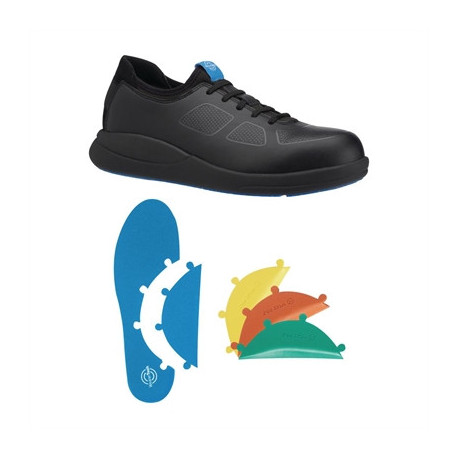 WearerTech Transform Safety Toe Trainer Black with Modular Insole Size 44