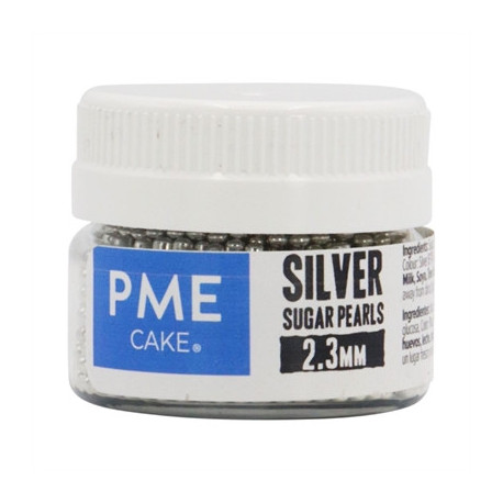 PME Silver Sugar Pearls 2.3mm