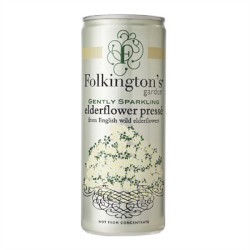 Folkington's Sparkling Drinks Elderflower Can 250ml (12 Pack)