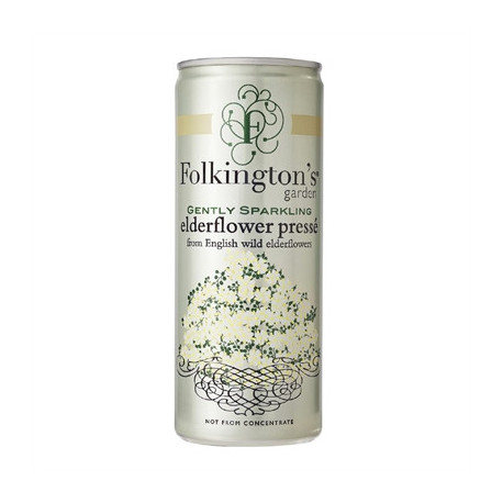 Folkington's Sparkling Drinks Elderflower Can 250ml (12 Pack)