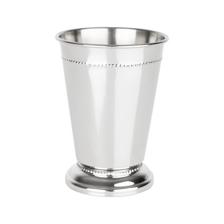 Olympia Barware Beaded Julep Cup Stainless Steel 370ml