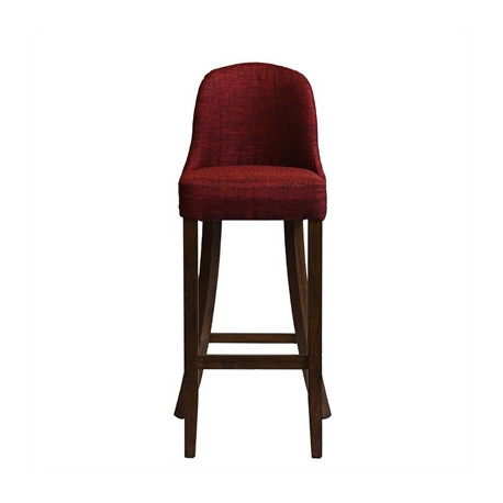 Kilsby Bar Chair in Vintage with Shetland Scarlett Seat