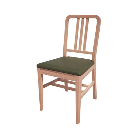 Bolero Bespoke Vicky Side Chair in Olive/Beech