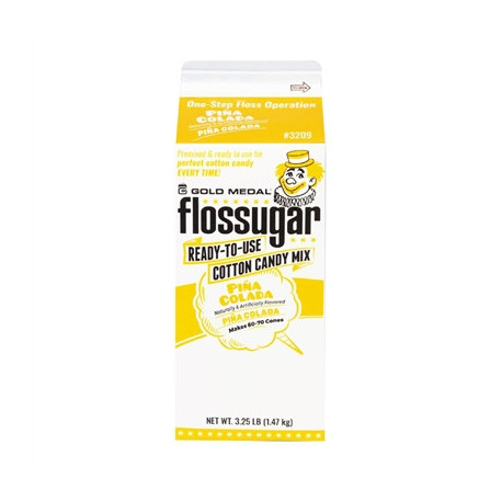 Flossugar Pina Colada Ready to Use Cotton Candy Mix 1.47kg