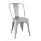 Bolero Bistro Steel Side Chairs Grey (4 Pack)
