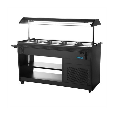 Polar G-Series Refrigerated Buffet Bar in Black