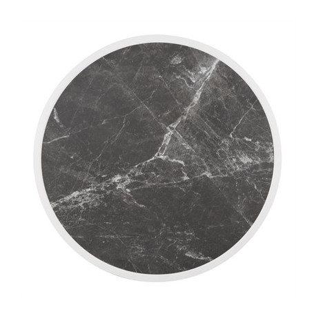 Bolero Fibre Glass Round Table Top Dark Granite Effect 580mm