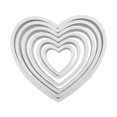 PME Classic Heart Shape Cutter (6 Pack)