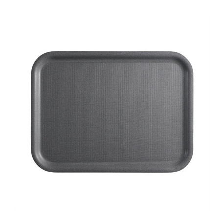 Cambro Mykonos Tray Charcoal Non-Slip Surface 330x430mm