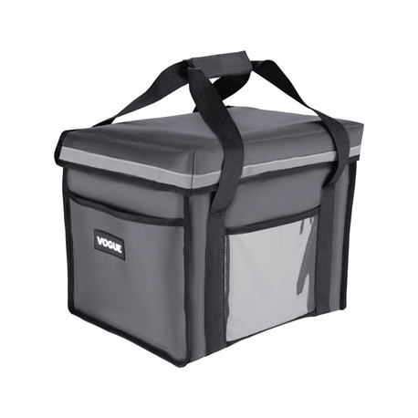 Vogue Insulated Folding Delivery Bag Grey 380x305x380mm