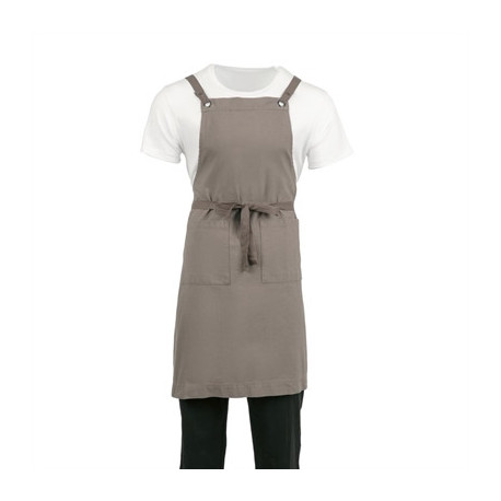 Southside Cotton Canvas Bib Apron Grey