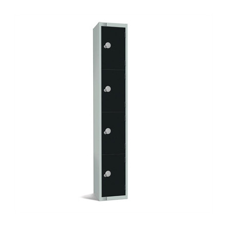 Elite Four Door Electronic Combination Locker Black