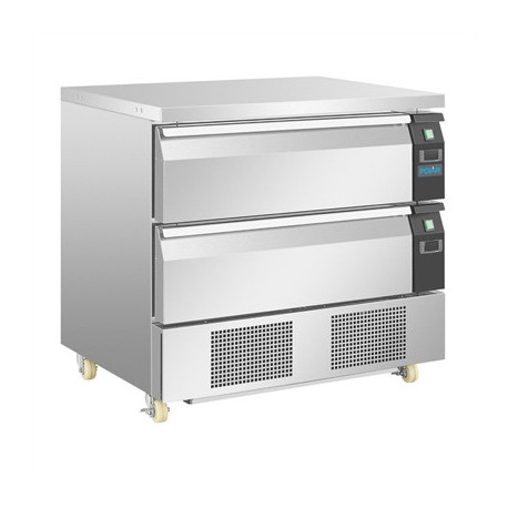 Polar U-Series Double Drawer Dual Temperature Counter Fridge Freezer 4xGN