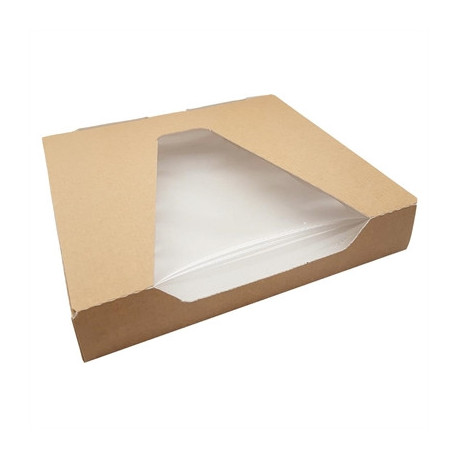 Huhtamaki Taste Quarter Pizza Box with Window and Vents (325 Pack)