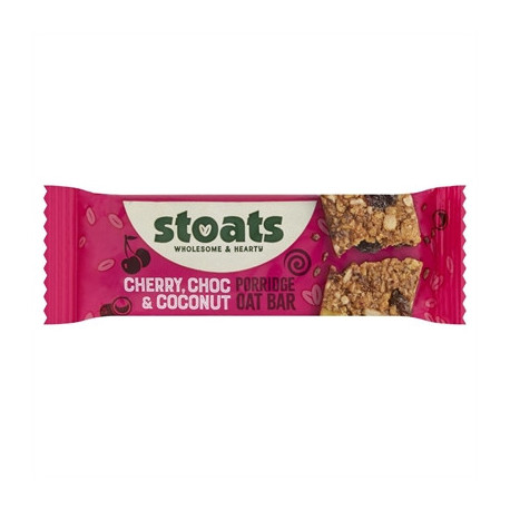 Stoats Cherry, Choc & Coconut Oat Bars 42g (24 Pack)