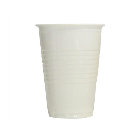 4 Aces White Tall Polystyrene Plastic Vending Cup 200ml (2000 Pack)