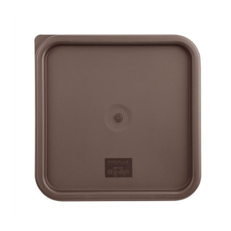 Hygiplas Square Food Storage Container Lid Brown Large