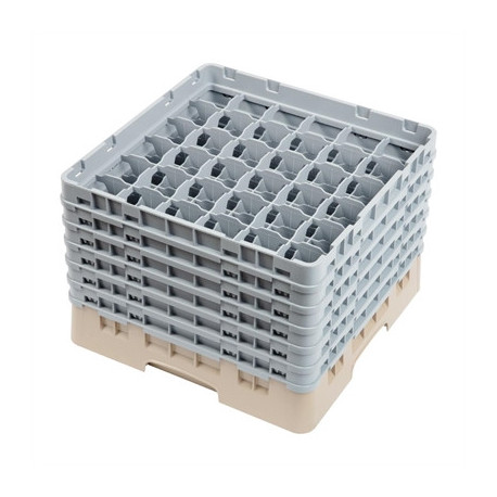Cambro Camrack Beige 36 Compartments Max Glass Height 298mm
