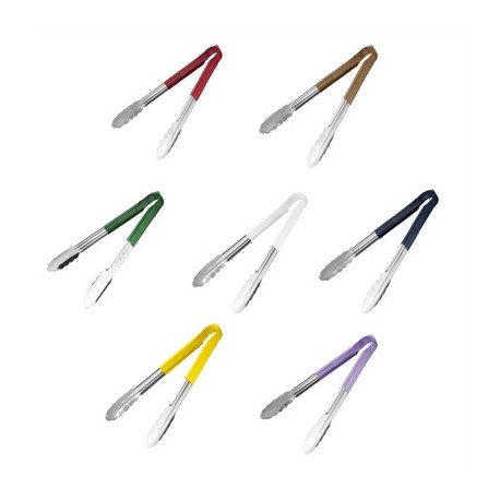 Hygiplas 300mm Colour Coded Tong Set (7 Colours)